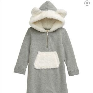 TUCKER + TATE  Bear Hood Fleece Detail Romper